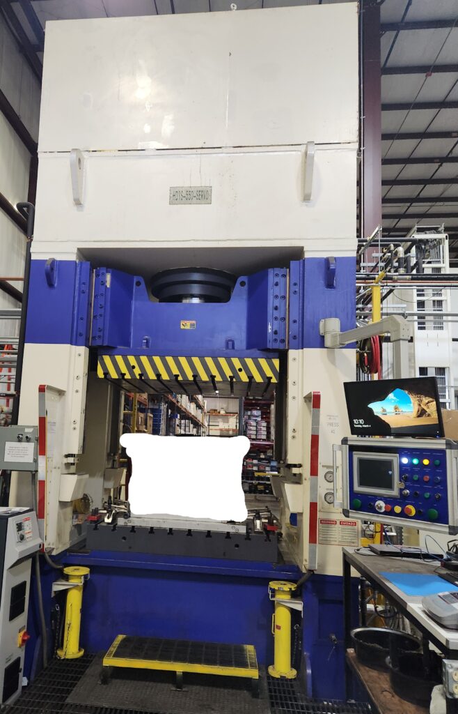 SUTHERLAND 550 Ton Straight Side Gibb Guide Hydraulic Press